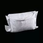 3 oldalon 5 cm angolszéllel oldalt áthajtós fehér pamut-szatén 50x70+20cm 