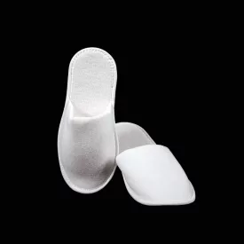 Frottír fehér papucs zárt orrú 38-as/28cm